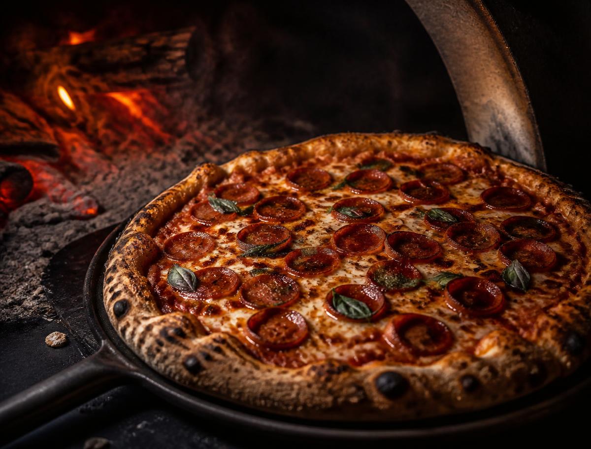 Pizza at Cafe Cuisine Lahore